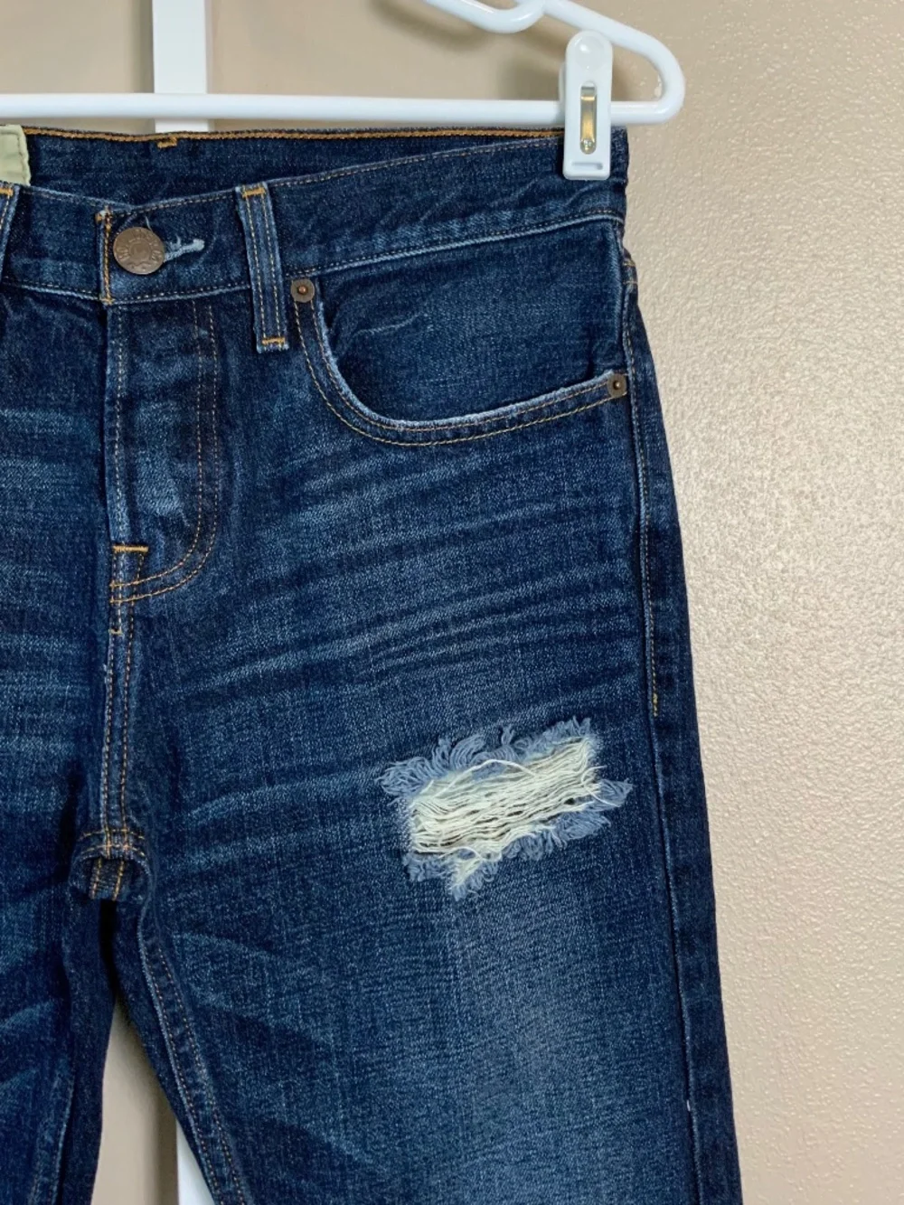 Hollister Distressed Denim Blue Jeans